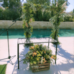 Cajón con flores boda