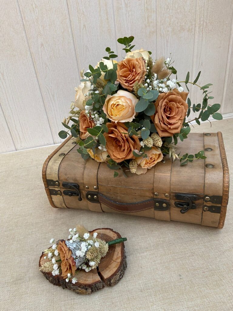 ramo y solapa marrón